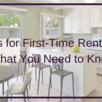 Tips for First Time Renters